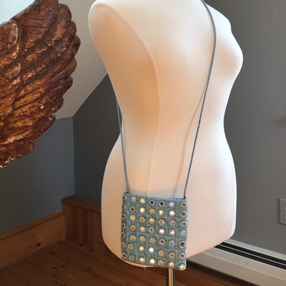 90’s Vintage Silver Mirror Party Purse - Picture 6 of 11